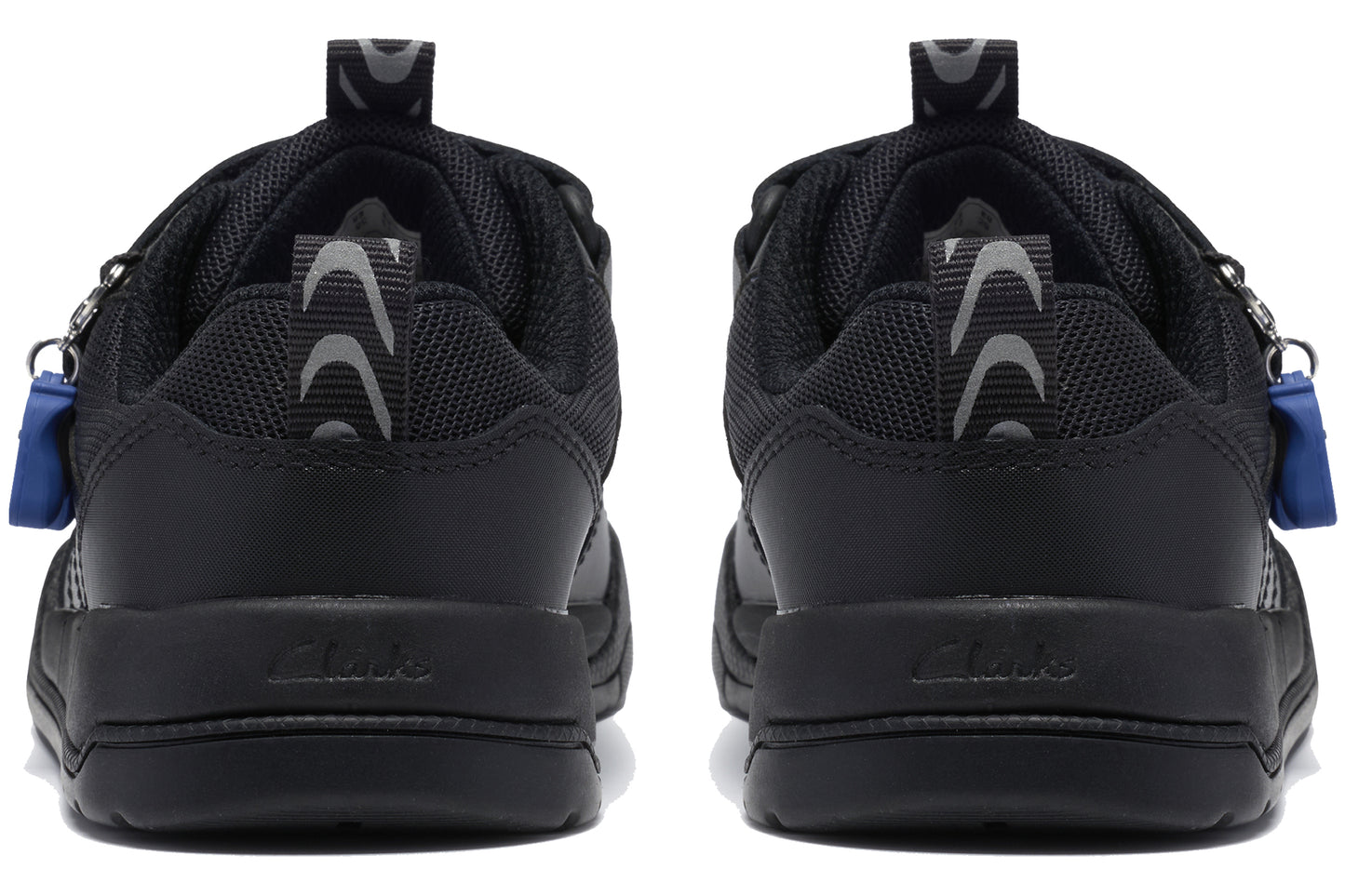 Clarks Laser Play K Black Leather Boys School Shoes