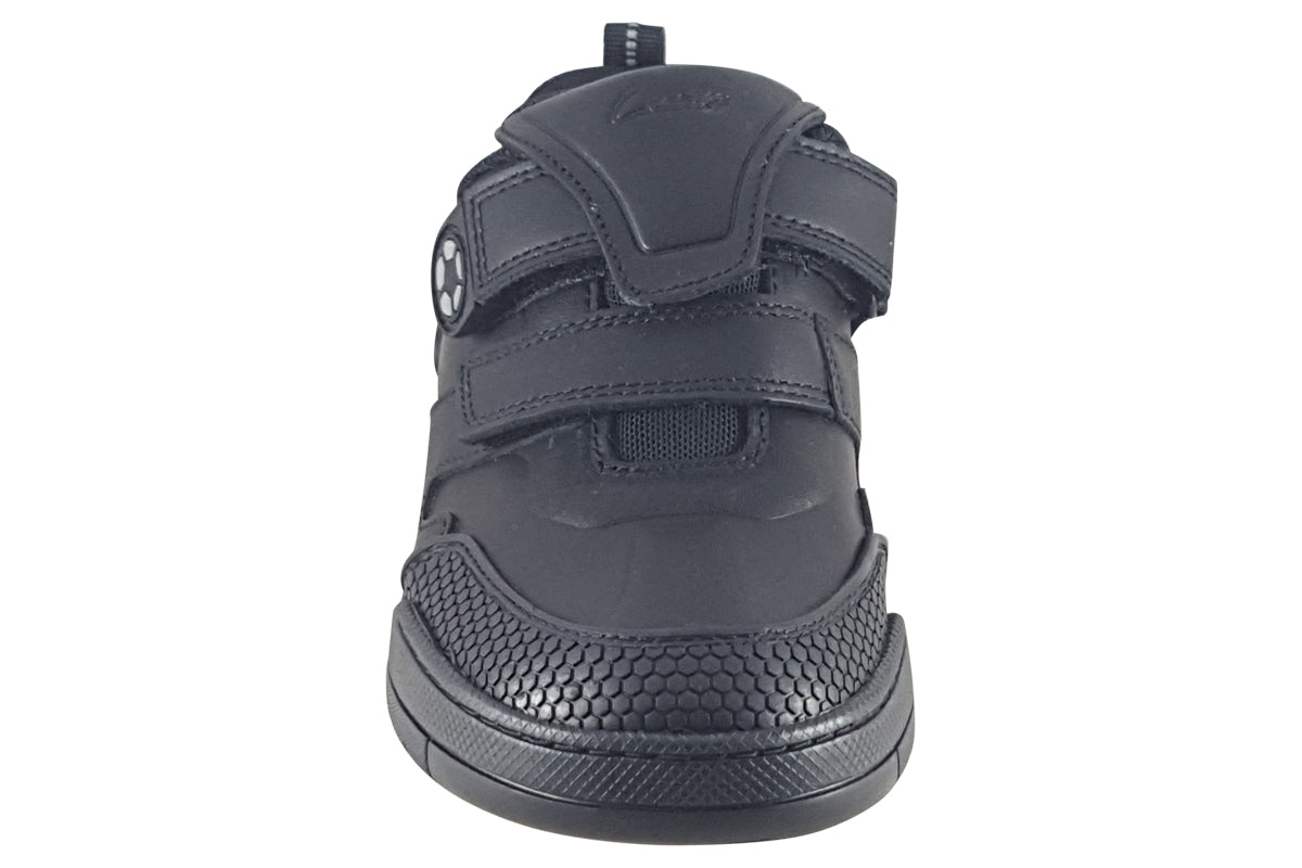 clarks-laser-track-k-black-leather-girls-shoes-top