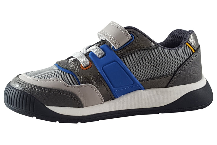 Clarks Lune Flex K Grey/Blue Boys Sports