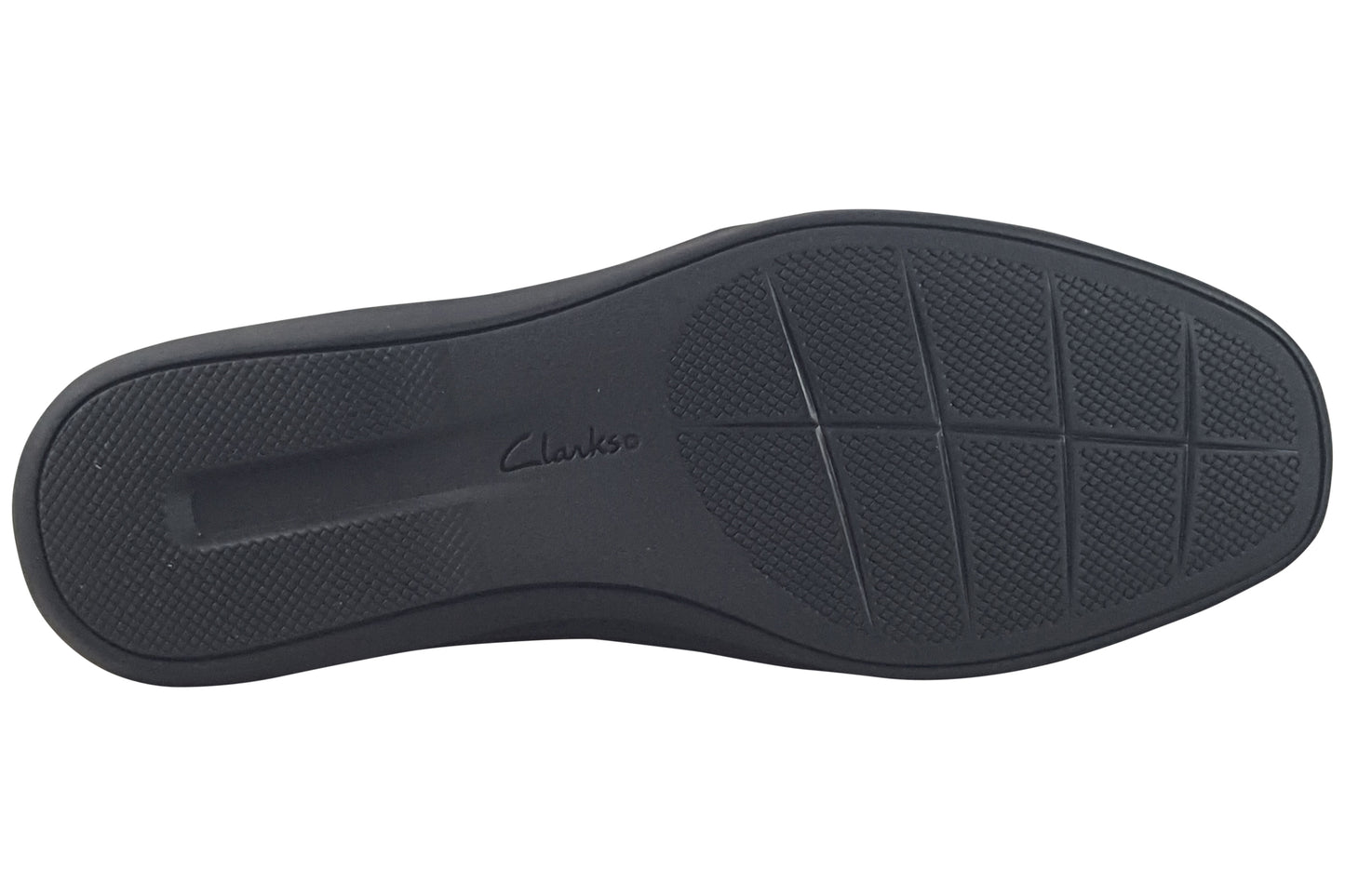 clarks lynell edge black leather womens shoes sole