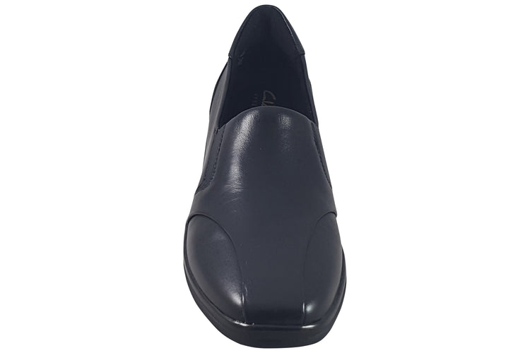 Clarks Lynell Edge Black Leather Womens Shoes