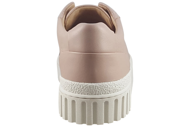 Clarks Mayhill Bay Light Pink Leather Womens Fashion Trainers