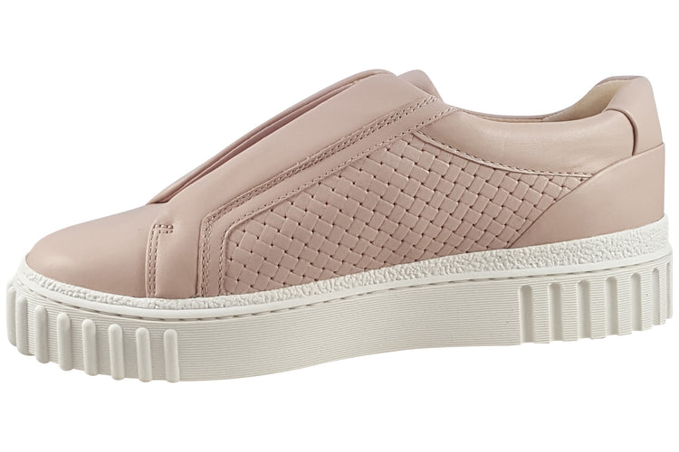Clarks Mayhill Bay Light Pink Leather Womens Fashion Trainers