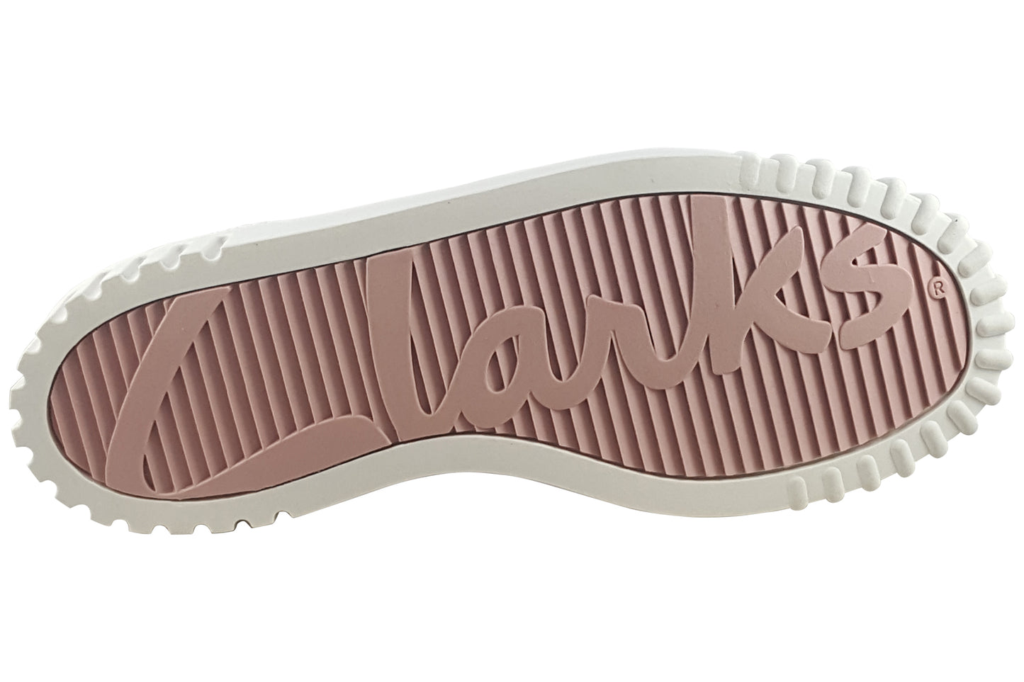 clarks mayhill bay light pink leather trainers sole