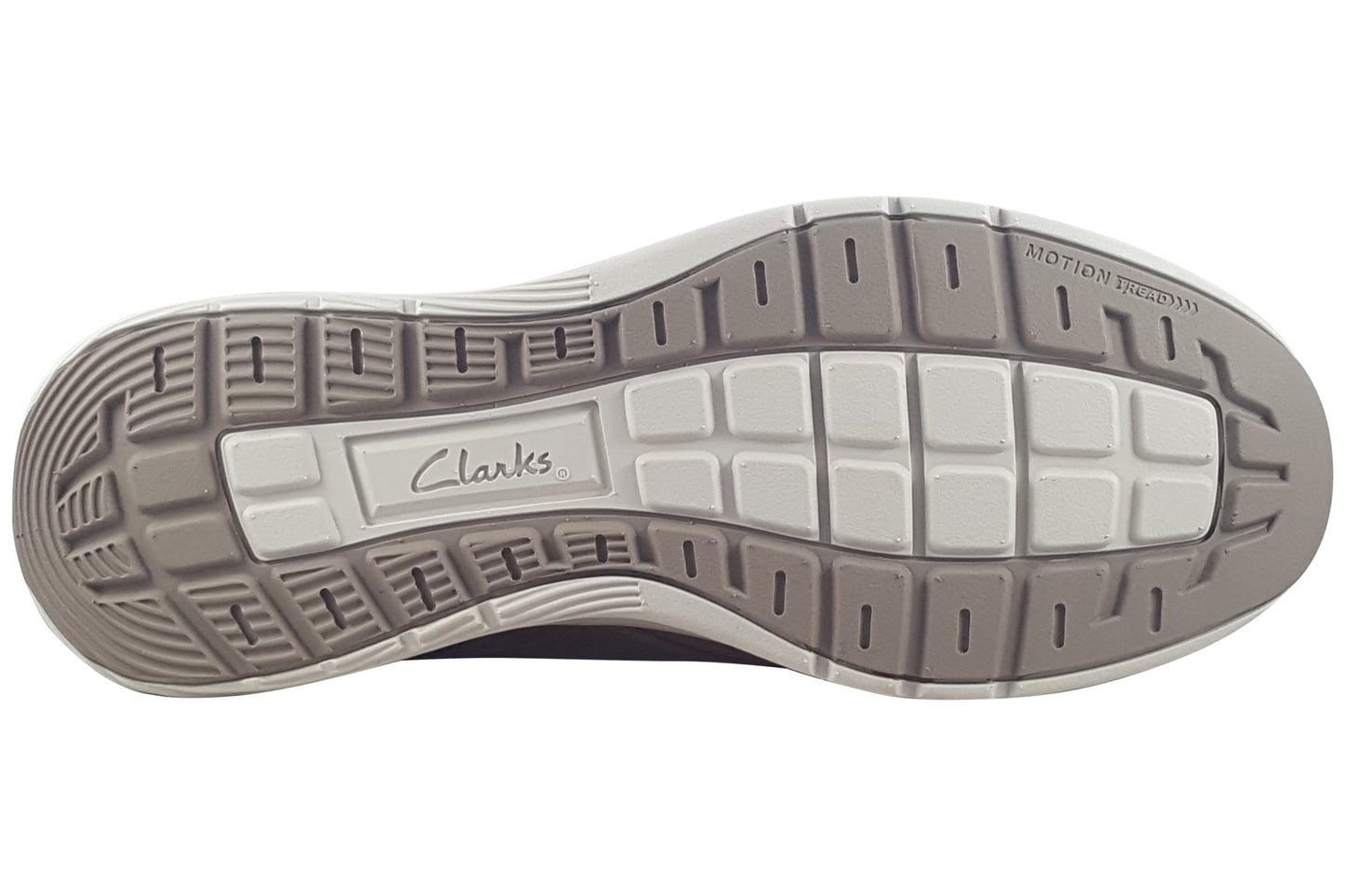 clarks motion trek ez dark tan leather mens shoes sole