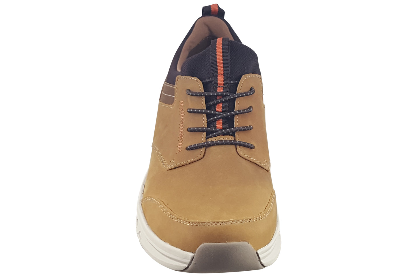 clarks motion trek ez dark tan leather mens shoes top