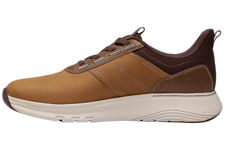 Clarks Motion Trek LX Dark Tan Lea Mens Shoes