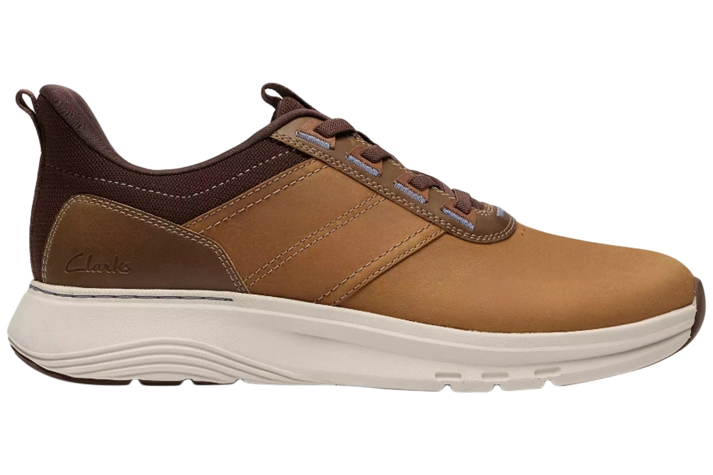 Clarks Motion Trek LX Dark Tan Lea Mens Shoes