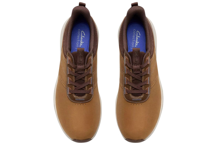 Clarks Motion Trek LX Dark Tan Lea Mens Shoes