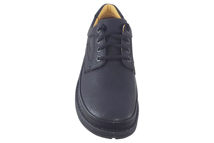 Clarks Nature Three Black Leather Mens Shoes