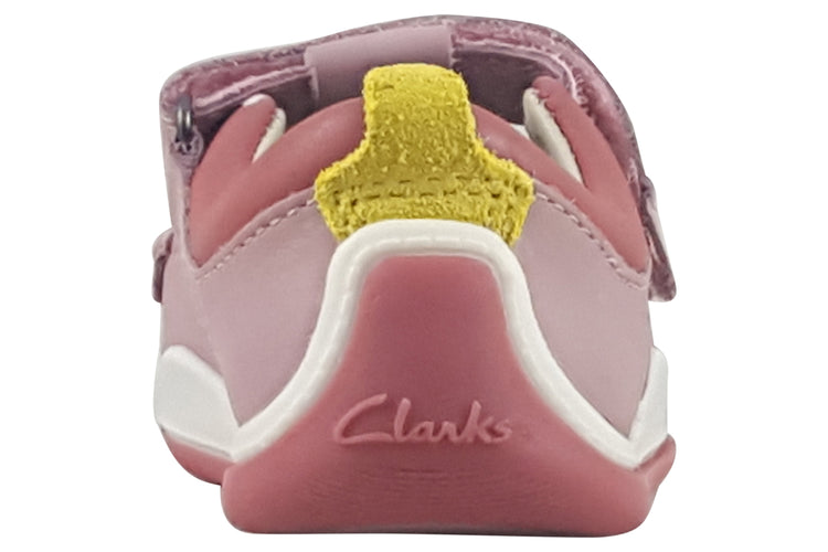 Clarks NoodleShine T. Dusty Pink Leather Girls First Shoes
