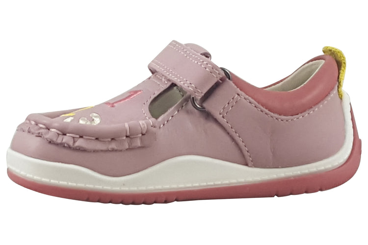 Clarks NoodleShine T. Dusty Pink Leather Girls First Shoes