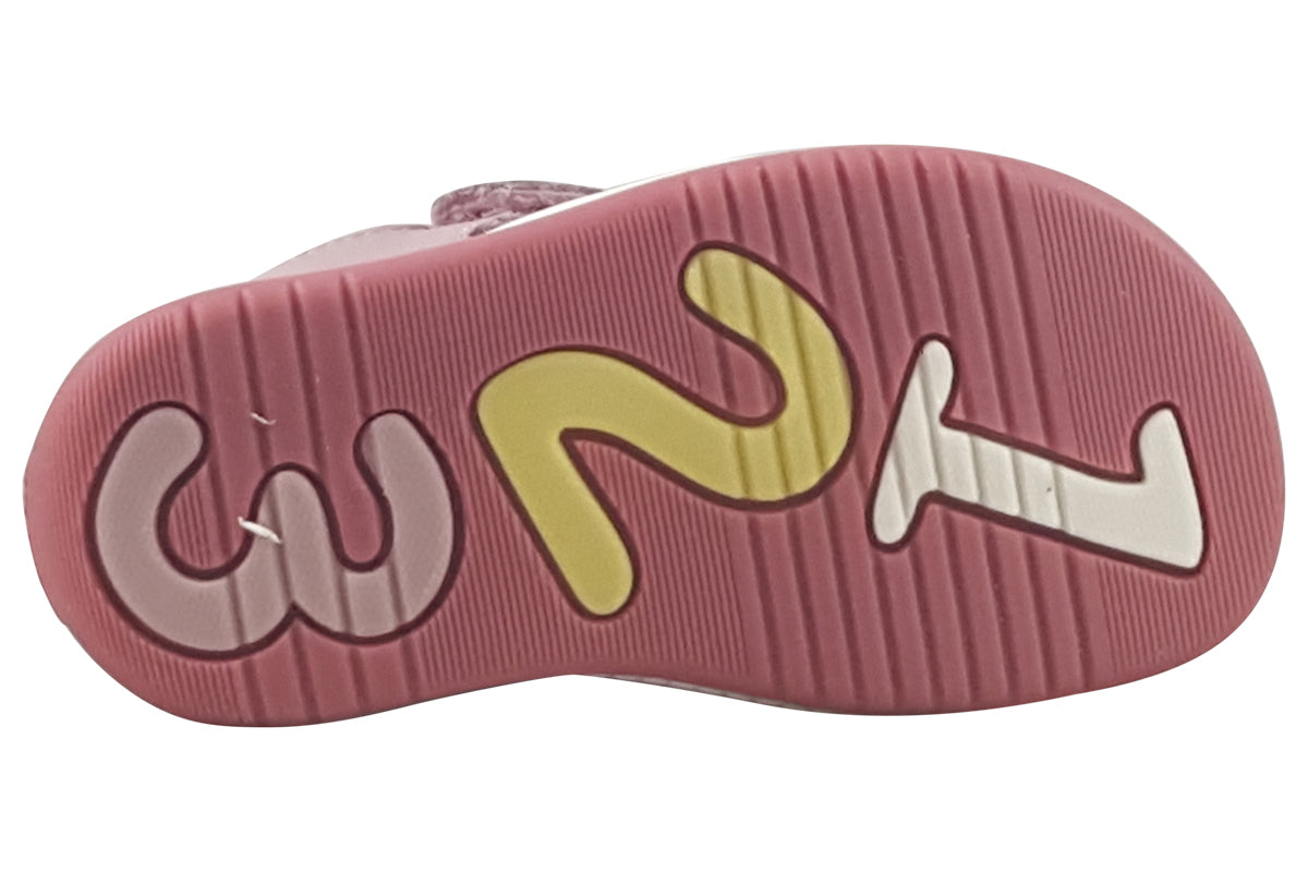 clarks noodleshine t dusty pink lea girls shoes sole