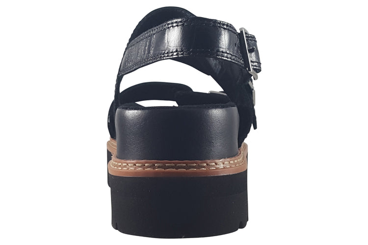 Clarks Orianna Glide Black Interest Womens Sandals