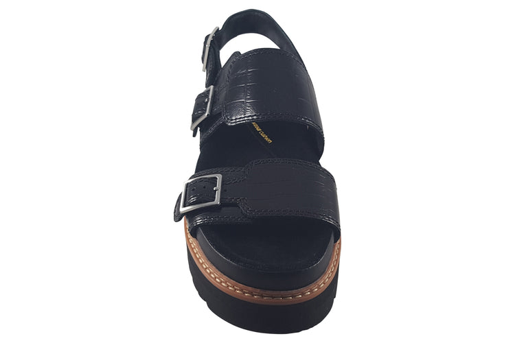 Clarks Orianna Glide Black Interest Womens Sandals
