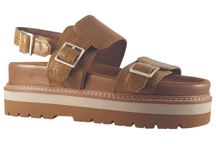 Clarks Orianna Glide Tan Interest Womens Sandals