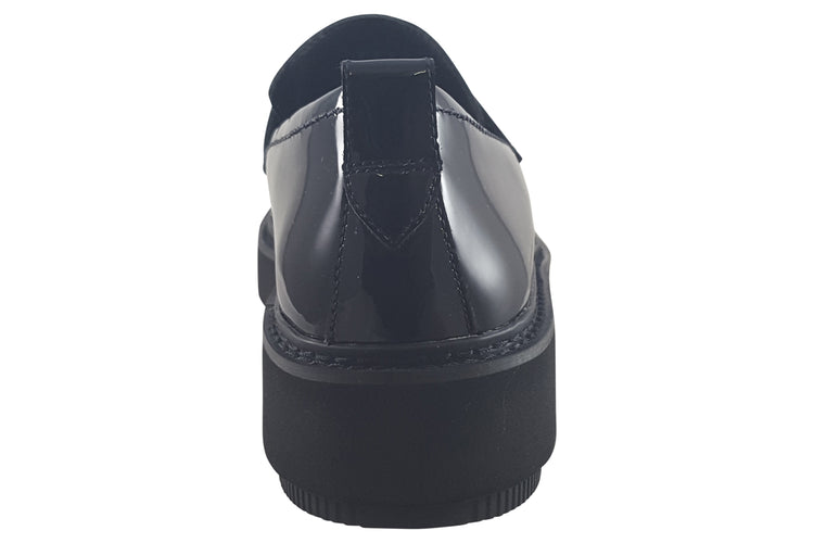 Clarks OriannaWLoafer Black Patent Leather Womens Shoes
