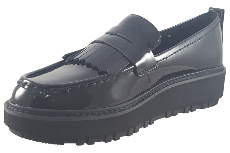 Clarks OriannaWLoafer Black Patent Leather Womens Shoes