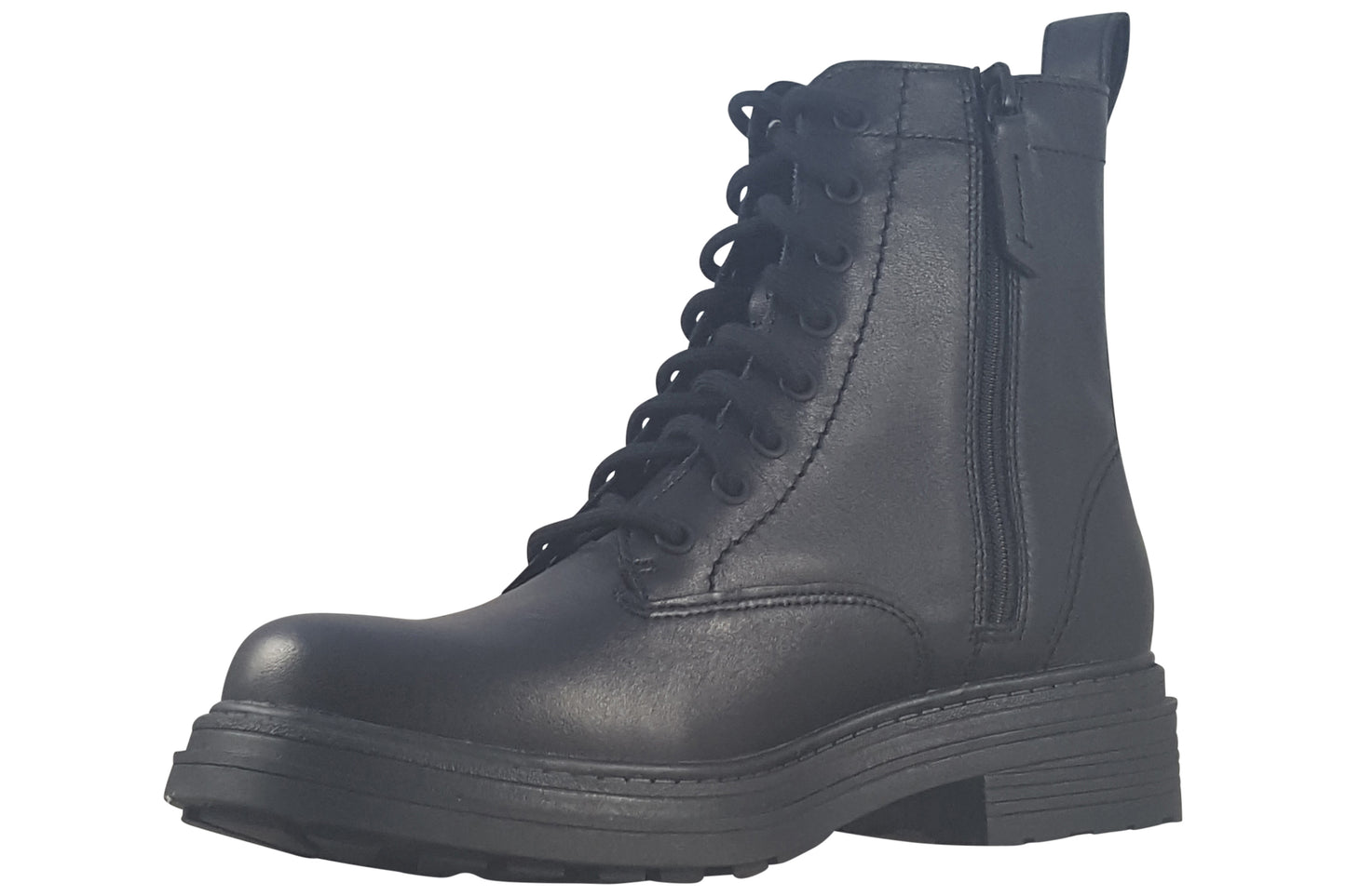 Clarks Orinoco3 Style Black Leather Womens Boots