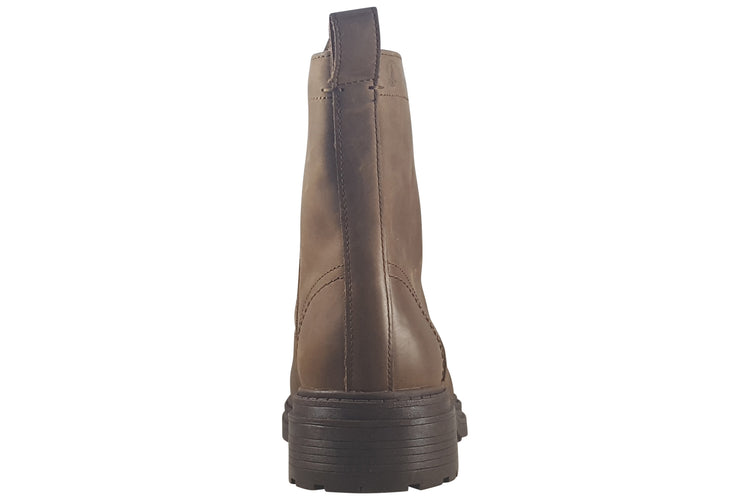 Clarks Orinoco3 Style Walnut Leather Womens Boots