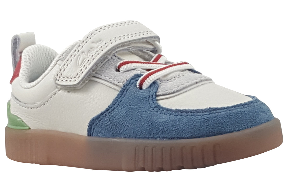 clarks oslo vibe t white blue boys sandals right