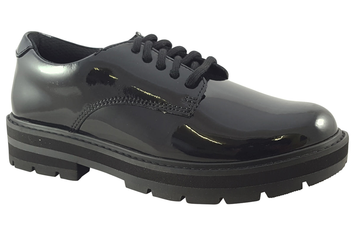 clarks-prague-lace-o-black-pat-girls-shoes-right