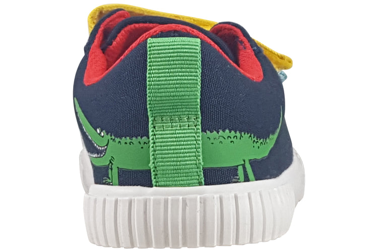 Clarks RDFoxingAceK. Navy Canvas Boys Canvas