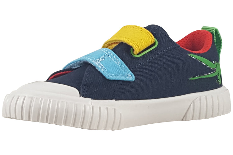 Clarks RDFoxingAceT. Navy Canvas Boys Canvas