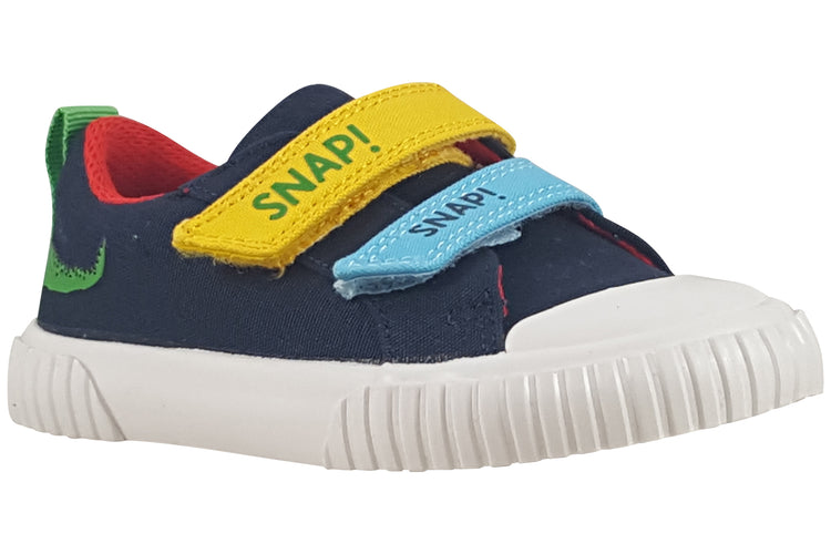 Clarks RDFoxingAceT. Navy Canvas Boys Canvas