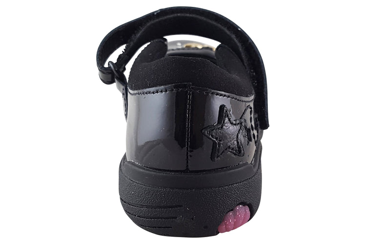 Clarks Relda Sea K. Black Patent Girls School Shoes