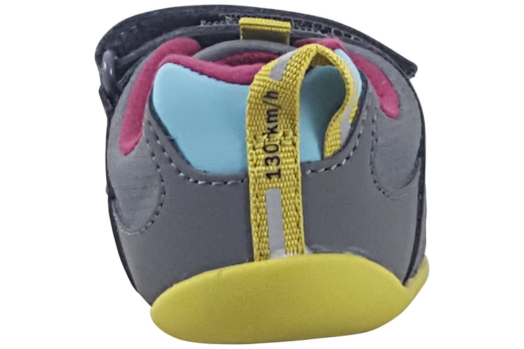 Clarks Roamer Hero T Dark Grey Combi Boys First Shoes