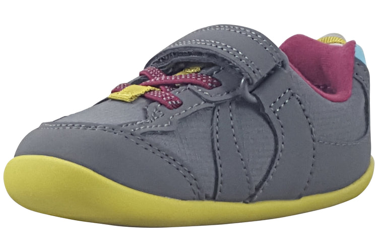 Clarks Roamer Hero T Dark Grey Combi Boys First Shoes