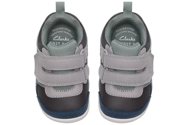 Clarks Roamer Sky T Teal Combi Girls First Shoes