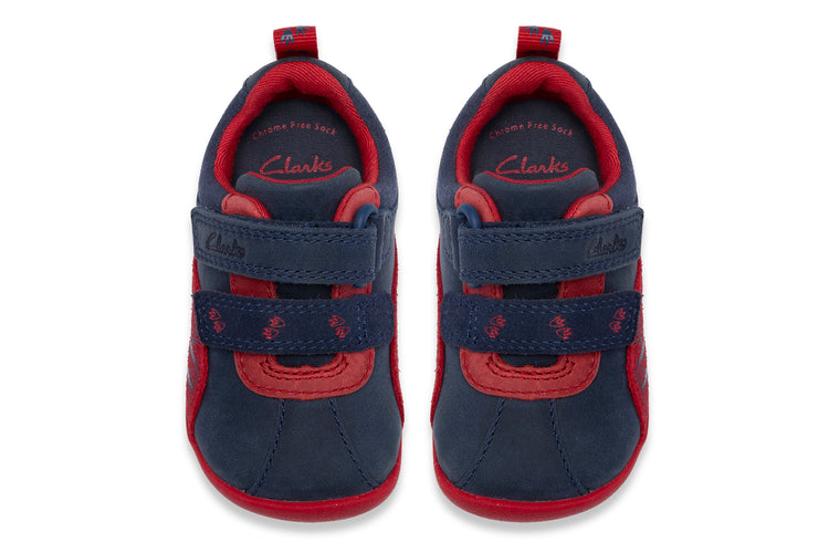 Clarks Roamer Tail T Navy Boys First Shoes