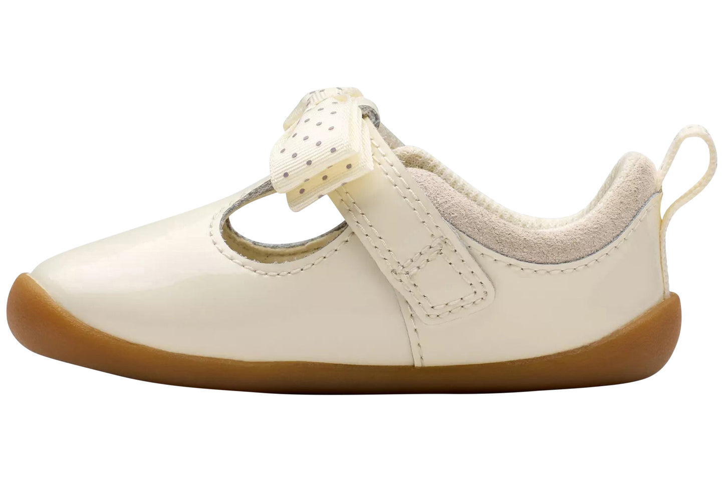 Clarks CLA Roamer Trim T. Off White Girls First Shoes