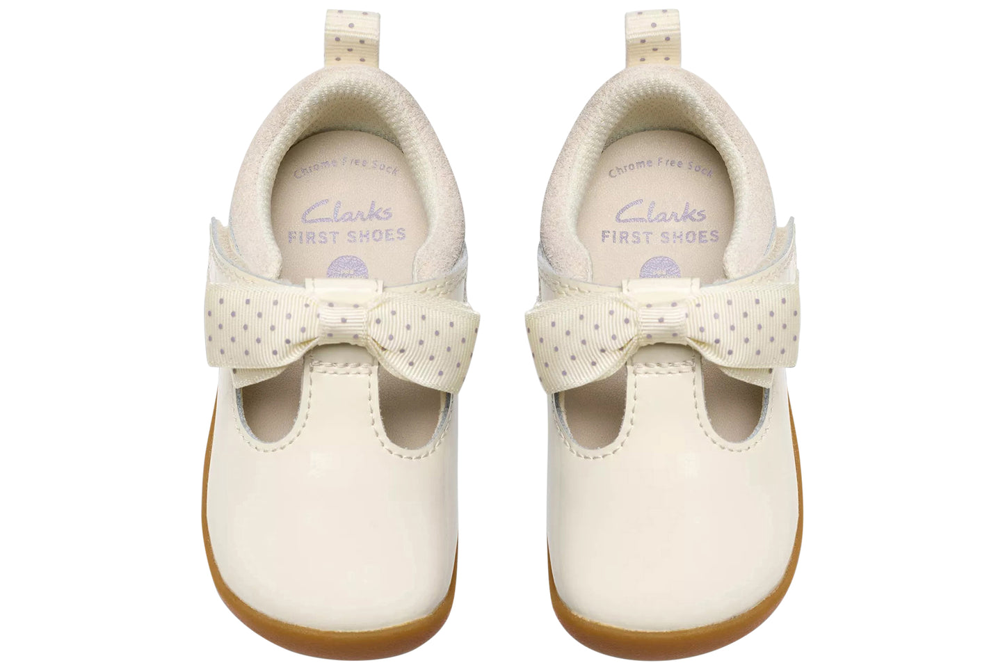 Clarks CLA Roamer Trim T. Off White Girls First Shoes