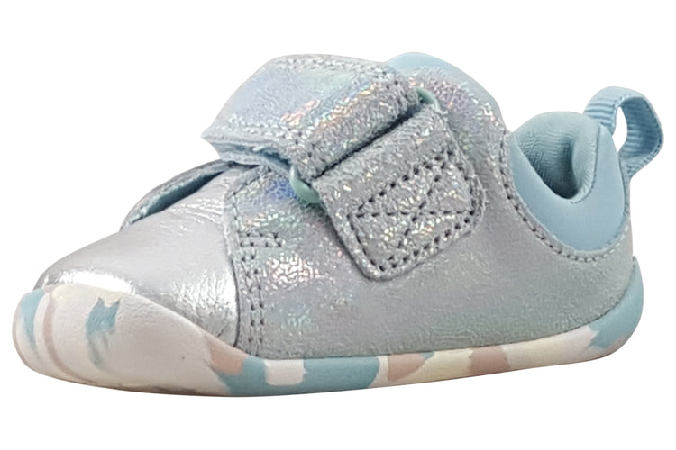 Clarks RoamerCharm T. Silver Girls First Shoes