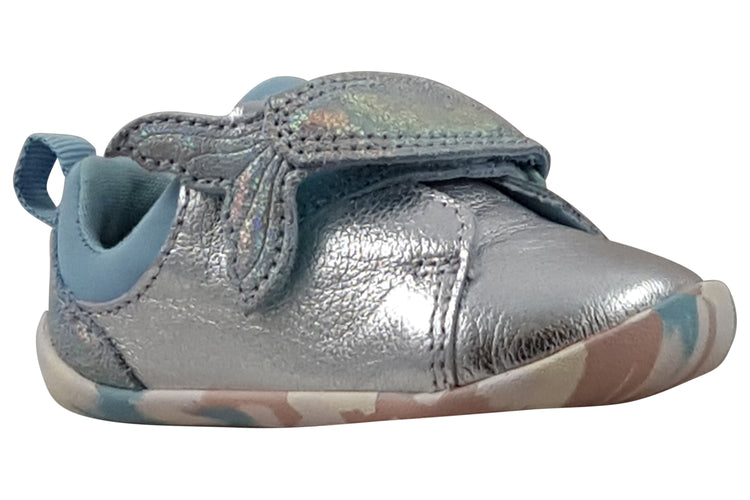 Clarks RoamerCharm T. Silver Girls First Shoes