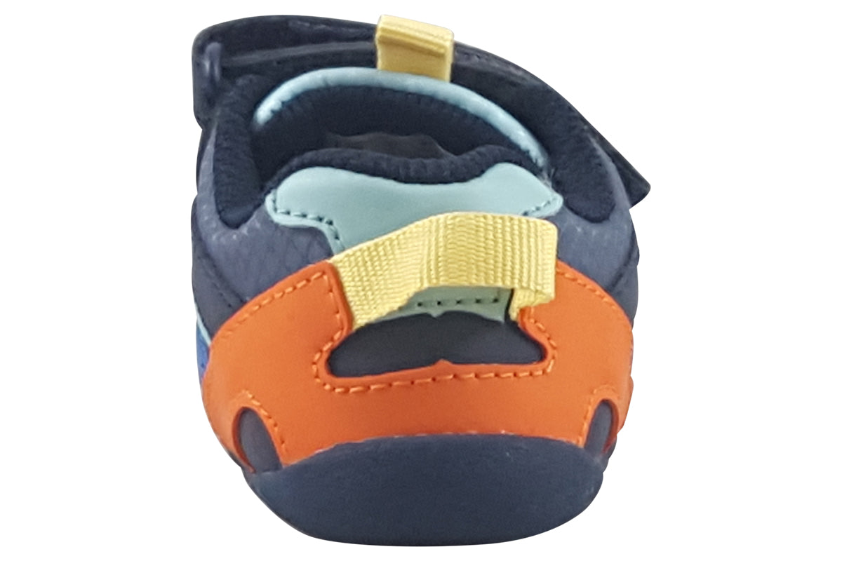 clarks roamersport t grey combi boys first shoes back