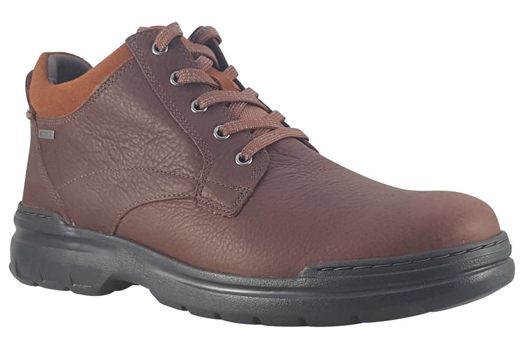 Clarks Rockie MidGTX British Tan Leather Mens Boots