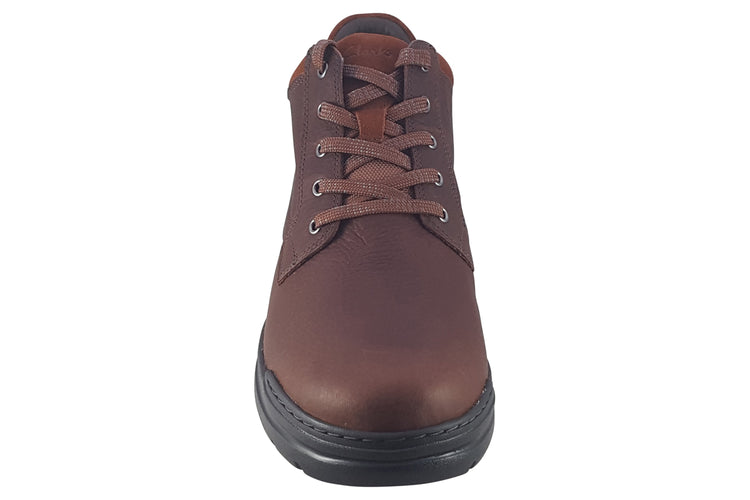 Clarks Rockie MidGTX British Tan Leather Mens Boots