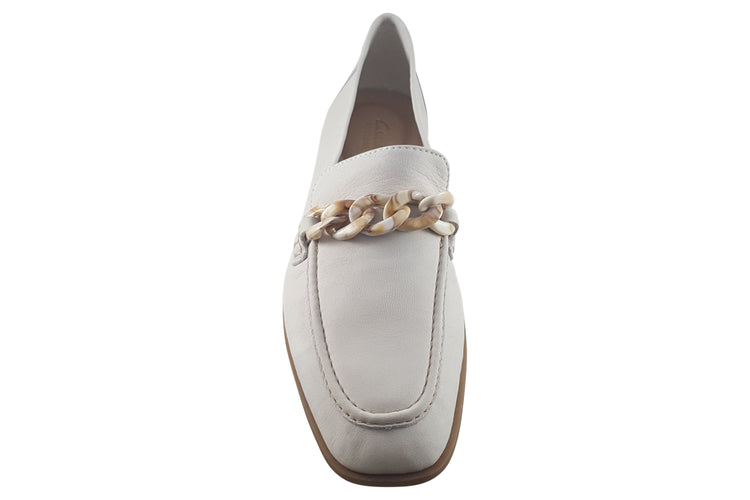 Clarks Sarafyna Iris White Leather Womens Shoes