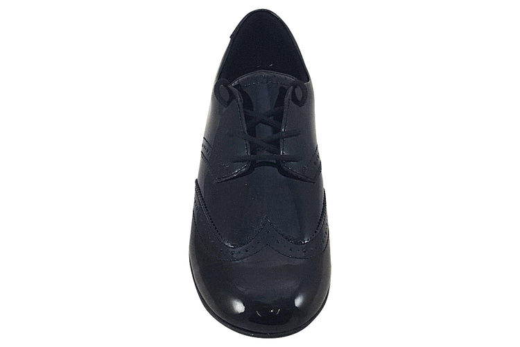 Clarks Scala Lace K Black Patent Girls School Shoes