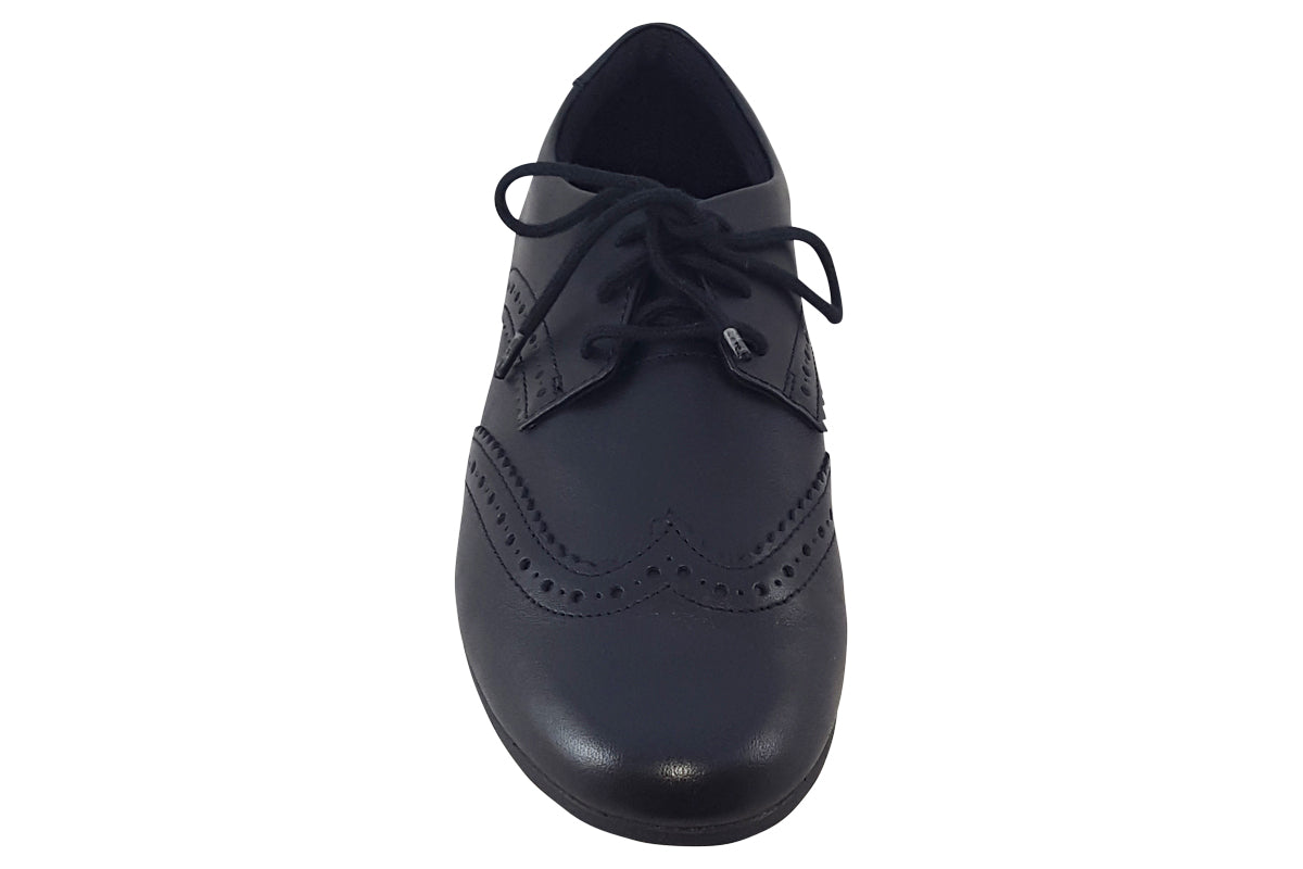 clarks scala lace y black leather girls shoes top
