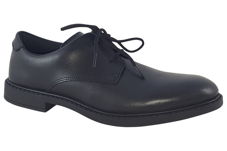 Clarks Scala Loop Y Black Leather Boys School Shoes