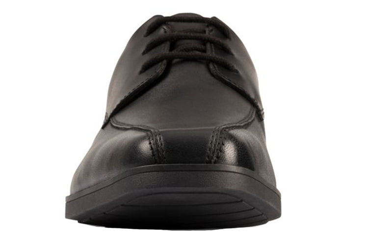 Clarks Scala Step Y Black Leather Boys School Shoes