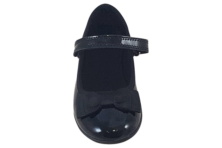 Clarks Scala Tap T Black Patent Girls School Shoes