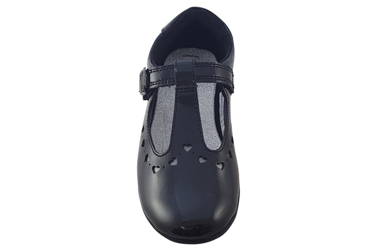 Clarks ScalaDress K. Black Patent Girls School Shoes