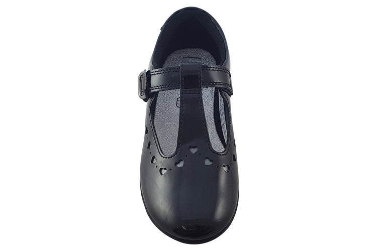 Clarks ScalaDress O. Black Patent Girls School Shoes
