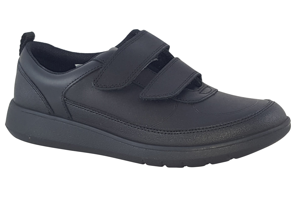 clarks scape flare y black leather boys sandals right